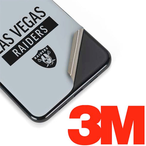 NFL Las Vegas Raiders Silver Performance Series Google Pixel 3a XL Skin